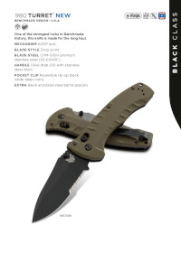 NAVALHAS TURRET Benchmade