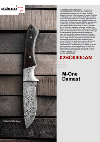 NAVALHAS M-ONE DAMASCO  BOKER