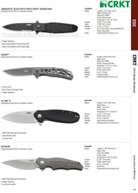 NAVALHAS BOMBASTIC, GUSSET, JINX,OUTRAGE CRKT