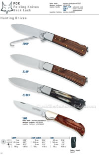 NAVALHAS HUNTING KNIVES Fox