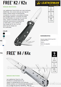 FERRAMENTAS MULTIUSOSPULPOSE FREE K2 K4 LEATHERMAN