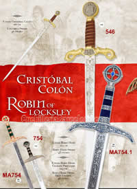 ESPADAS CRISTOBAL COLON E ROBIN HOOD Marto