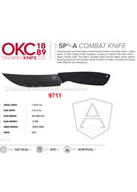 FACA TATICAS SPA COMBAT KNIFE Ontario