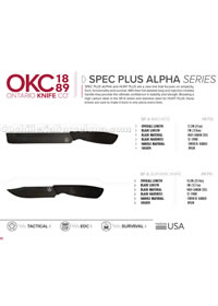 FACES DE TATICAS SPEC PLUS ALPHA SERIES Ontario