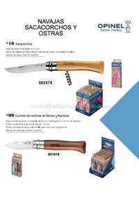 FACAS DE OSTRAS E SACA-ROLHAS Opinel