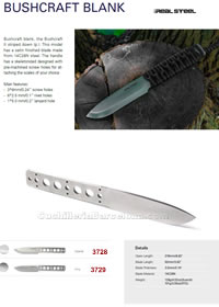 FACAS DE CAA BUSHCRAFT BLANK RealSteel