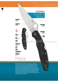 NAVALHAS TATICAS POLICE 4 Spyderco