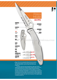 NAVALHAS TATICAS POLICE MODEL Spyderco