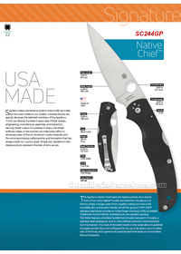 NAVALHAS TATICAS NATIVE CHIEF Spyderco