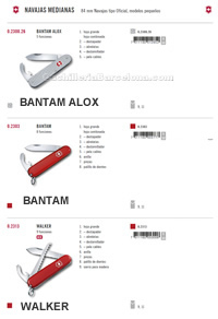 FACAS DE BOLSO MDIAS BANTAM WALKER Victorinox