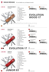 FACAS DE BOLSO MDIAS EVOLUTION 3 Victorinox