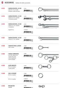 CORRENTES E ACESSRIOS DE METAL Victorinox